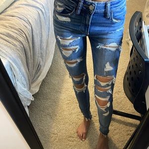 American eagle ripped skinny jeans